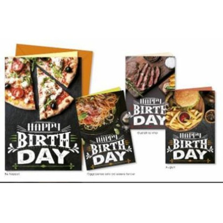 BIGLIETTI COMPLEANNO BC.5619 C.12 EAN 8001608356195 INGROSSO BIGLIETTI COMPLEANNO