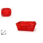 CESTO INTRECCIATO RETT.20CMX18CM ROSSO EAN 8033113369582 INGROSSO CESTI NATALIZI CESTO INTRECCIATO RETT.20CMX18CM ROSSO EAN 8033113369582 INGROSSO CESTI NATALIZI