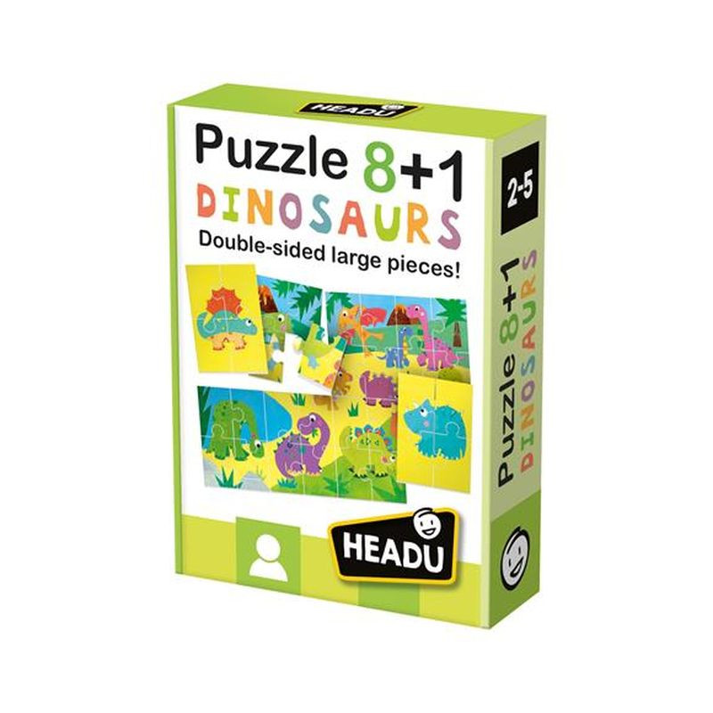 PUZZLE 8+1 DINOSAURS EAN 8059591422243 INGROSSO GIOCHI CREATIVI