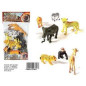 BUSTE 7PZ ANIM GIUNGLA 15CM MIS BUSTA H EAN 8009549436037 INGROSSO BUSTE ANIMALI GIOCATTOLO