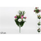 MAZZO FIORI 18 STELI 3 COLORI HY17228X18 EAN 8034048438558 INGROSSO FIORI FINTI NATALIZI