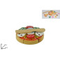 TAGLIERE CON PIZZA LEGNO ART.KDK097 EAN 8034048471715 INGROSSO GIOCHI IN LEGNO