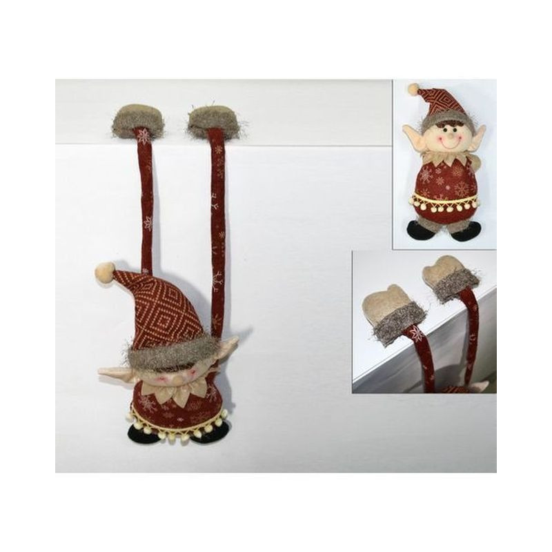 FOLLETTO ARRAMPICATORE 40CM EAN 8033113479670 INGROSSO PUPAZZI E GNOMI NATALIZI