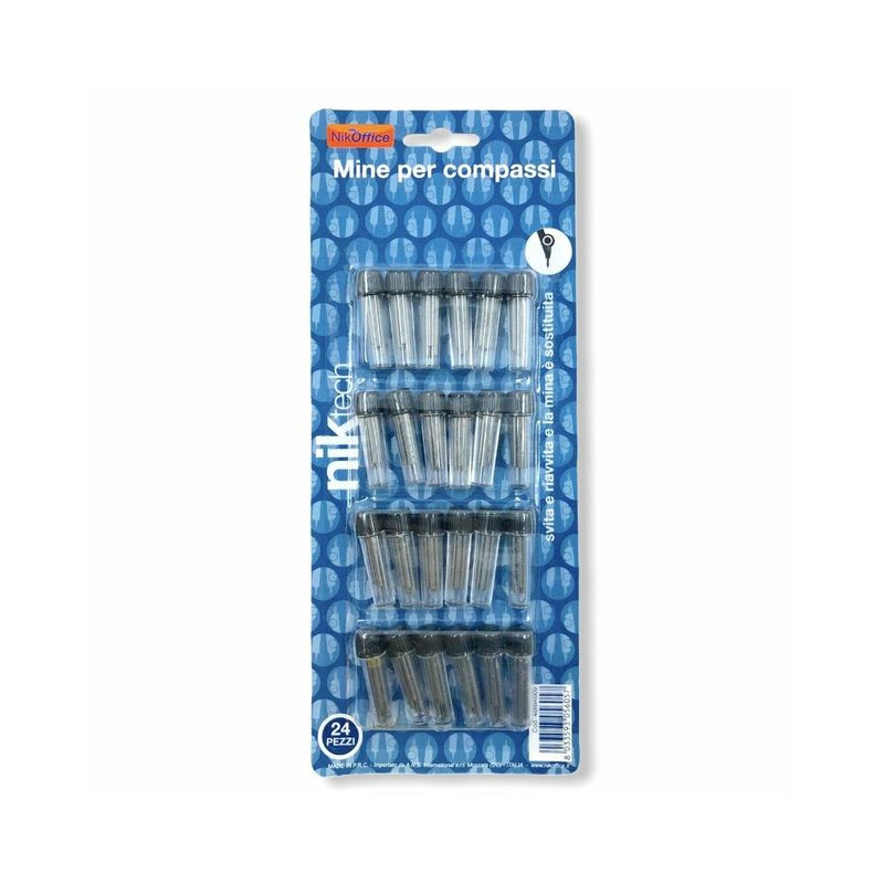 MINE COMPASSO 24 TUBI (4PZ) BLISTER EAN 8033593056057 INGROSSO COMPASSI
