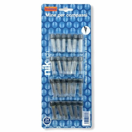 MINE COMPASSO 24 TUBI (4PZ) BLISTER EAN 8033593056057 INGROSSO COMPASSI