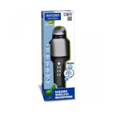 MICROFONO WIRELESS CON EFFETTO LUCI EAN 0047663366968 INGROSSO ACCESSORI MUSICALI