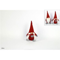 INGROSSO GNOMO DI NATALE 20CM 2