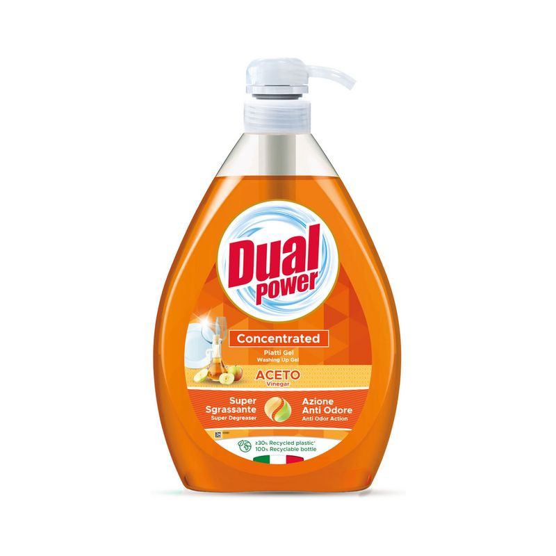 DUAL POWER PIATTI GEL 1LT ACETO EAN 8050999570222 INGROSSO DETERSIVI
