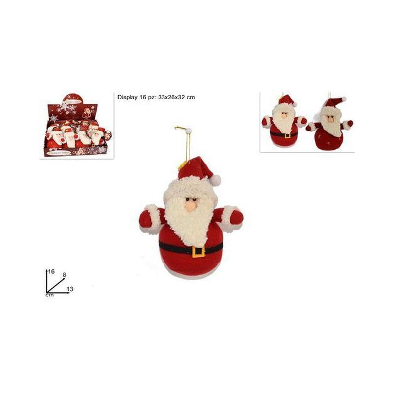 BABBO NATALE PELUCHE H.16CM EAN 8033113639951 INGROSSO PUPAZZI E GNOMI NATALIZI