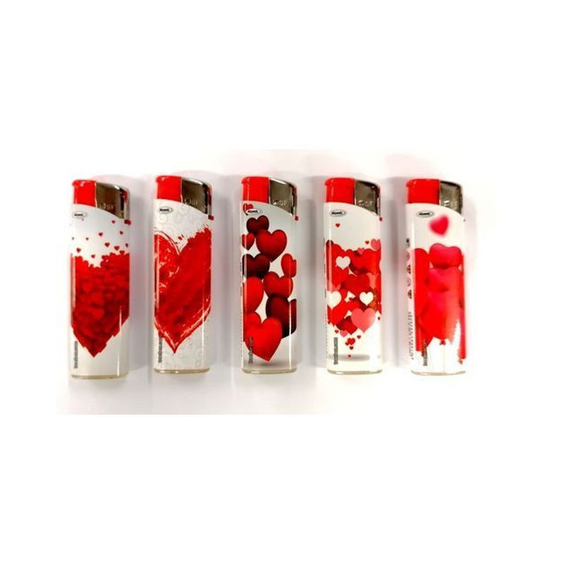 ACCENDINO ELECTR. L. F10 HEARTS 50 SOFTFLAME RICARICABILE ATOMIC EAN 4014663595816 INGROSSO ACCENDINI