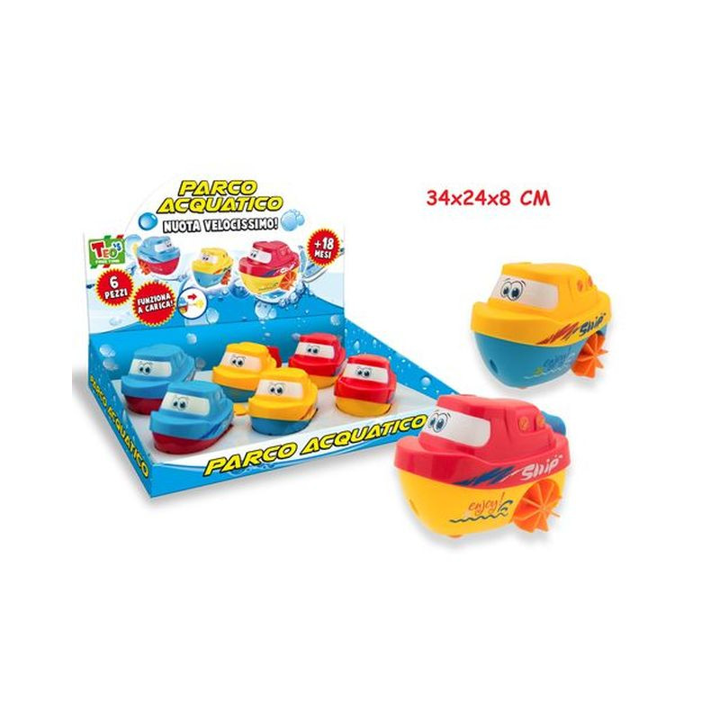 BARCHETTA FUNNY CON MOLLA 6 EAN 8017967660484 INGROSSO GIOCHI DA EDICOLA