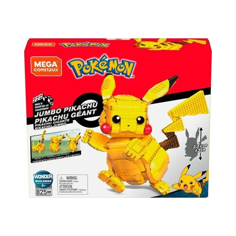MEGA POKEMON PIKACHU GIGANTE EAN 0887961661149 INGROSSO SET PERSONAGGI CARTOON