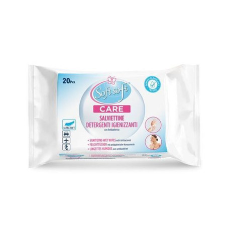 SOFT CARE SALVIETTE IGIENIZZ. 20PZ EAN 8057438682942 INGROSSO DETERSIVI