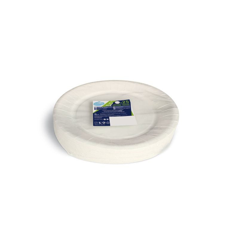 SOFT PIATTI COMPOST.23CM X 25PZ BIANCO EAN 8057438684441 INGROSSO DETERSIVI