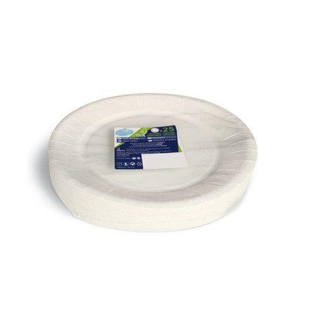 SOFT PIATTI COMPOST.23CM X 25PZ BIANCO EAN 8057438684441 INGROSSO DETERSIVI