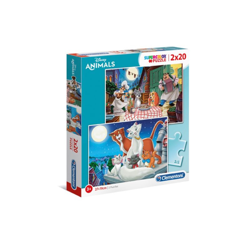 PUZZLE PZ.2X20 DISNEY ANIMAL FRIENDS EAN 8005125247646 INGROSSO PUZZLE CLASSICI