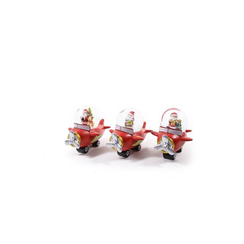 AEREO PALLA DI NEVE RESINA 15X10XH13CM EAN 8034052625432 INGROSSO OGGETTISTICA NATALIZIA