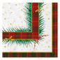 TOVAGLIOLI 33X33 PZ.20 NATALE SCOZZESE EAN 8020834303568 INGROSSO TOVAGLIOLI NATALIZI