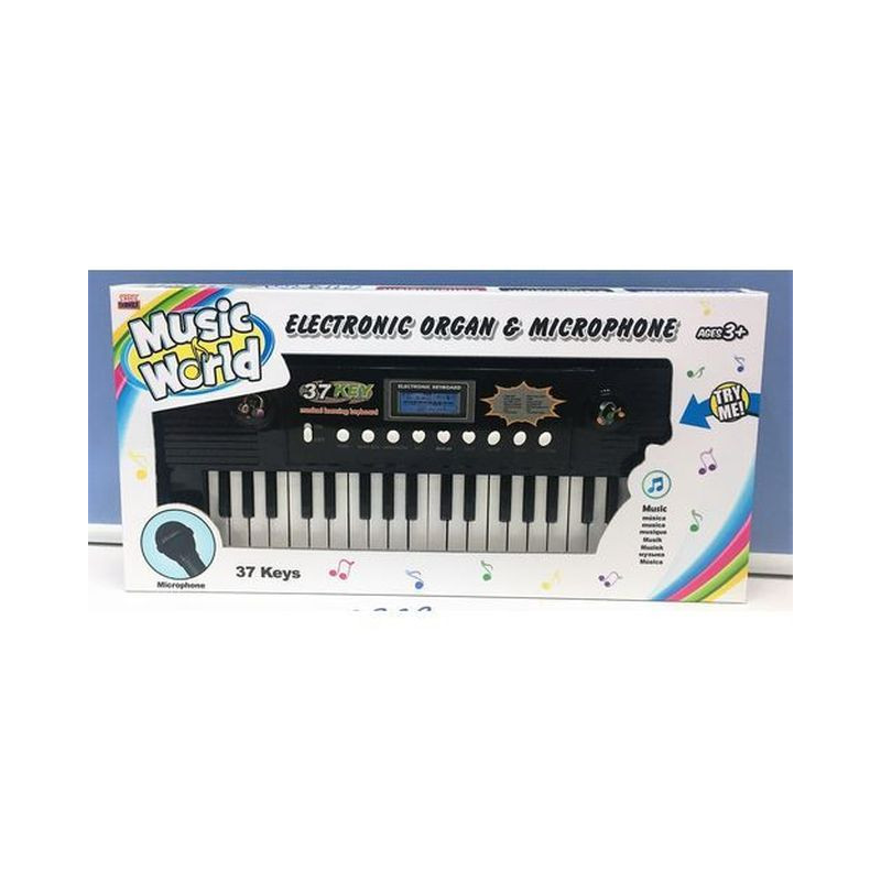 PIANOLA 37 TASTI CON MICROFONO +3ANNI EAN 8010362436159 INGROSSO PIANOLE E TASTIERE