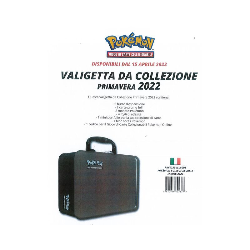 POKEMON - VALIGETA IN METALLO PK60233 EAN 0820650602337 INGROSSO GIOCHI DI CARTE