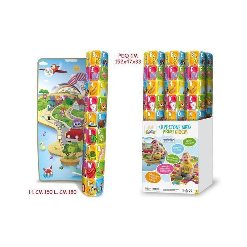 TAPPETO MAXI PRIMI GIOCHI 150X180X1CM EAN 8017967657262 INGROSSO TAPPETI SEDIE PER BAMBINI