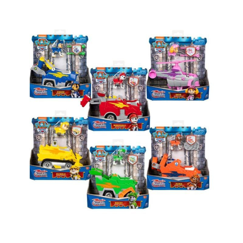PAW PATROL VEICOLO RESCUE KNIGHTS ASS EAN 0778988429419 INGROSSO SET PERSONAGGI CARTOON