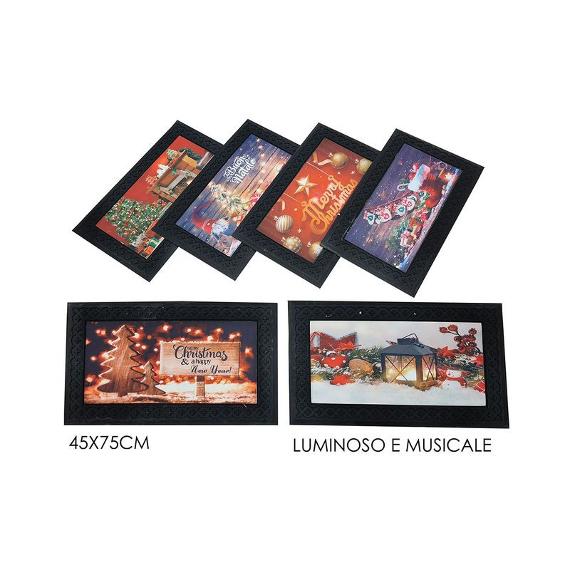 TAPPETO NAT. 45X75CM TRY-ME LU/MUS 6ASS EAN 8015361348830 INGROSSO TAPPETI NATALIZI