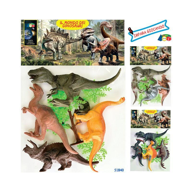 BUSTA DINO IL MONDO DEI DINOSAURI ASS EAN 8034094807087 INGROSSO BUSTE ANIMALI GIOCATTOLO