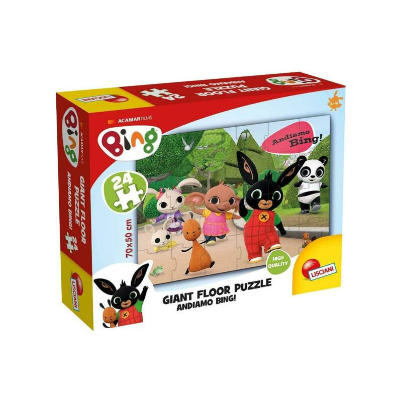 BING GIANT FLOOR 24 LET'S GO EXPLORING EAN 8008324074709 INGROSSO PUZZLE CLASSICI
