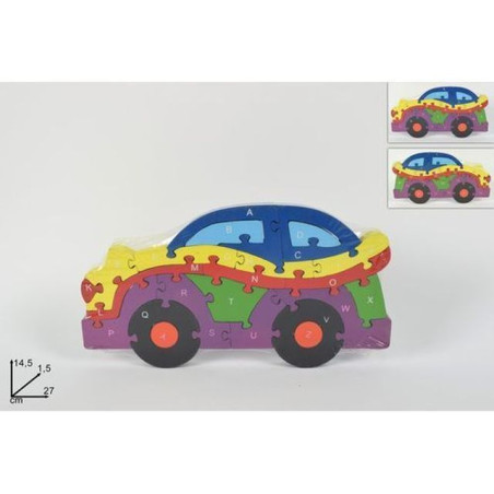 PUZZLE LEGNO GIOCO ITERATTIVO MACCHINA EAN 8034048461457 INGROSSO GIOCHI IN LEGNO