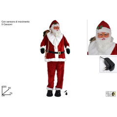 INGROSSO BABBO NATALE 200CM MUS/
