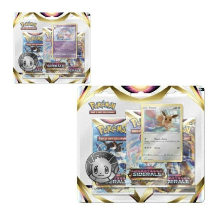 POKEMON LUCENTEZZA SIDERALE 3 PACK BL. EAN 0820650602160 INGROSSO SET PERSONAGGI CARTOON