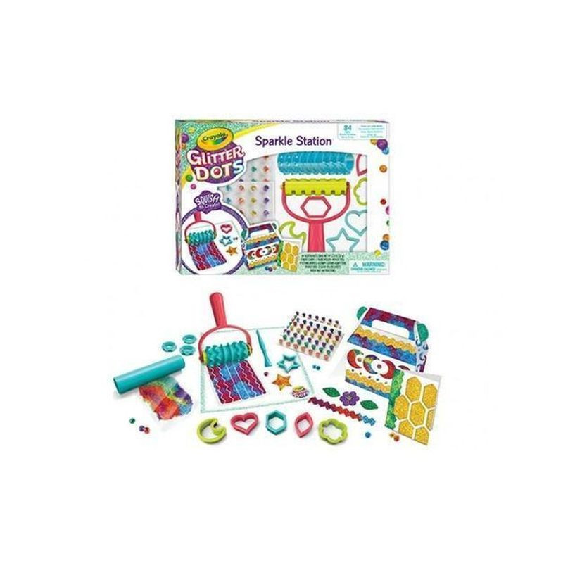 CRAYOLA GLITTER DOTS - SPARKLE STATION EAN 0071662208042 INGROSSO GIOCHI CREATIVI