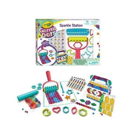 CRAYOLA GLITTER DOTS - SPARKLE STATION EAN 0071662208042 INGROSSO GIOCHI CREATIVI