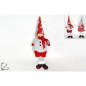 BAMBOLINA 52CM TESSUTO ROSSO C/ALBERI 2A EAN 8033113920530 INGROSSO PUPAZZI E GNOMI NATALIZI