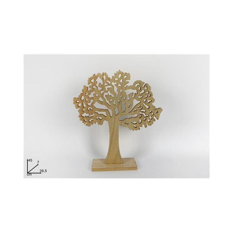 ALBERO DELLA VITA IN LEGNO 45CM NATURALE EAN 8034048530955 INGROSSO OGGETTISTICA NATALIZIA