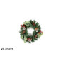 DIETROPORTA TONDO CM 35 C/PIGNE E BACCHE EAN 8053482087849 INGROSSO FIORI FINTI NATALIZI