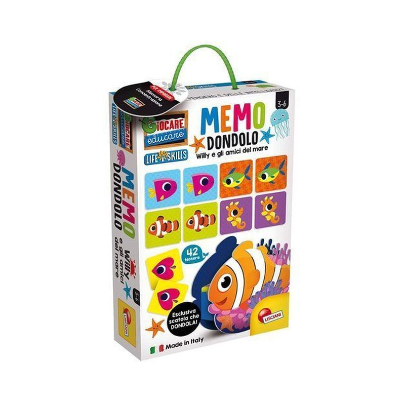 MEMO DONDOLO WILLY E I SUOI AMICI MARE EAN 8008324072569 INGROSSO GIOCHI PRIMA INFANZIA