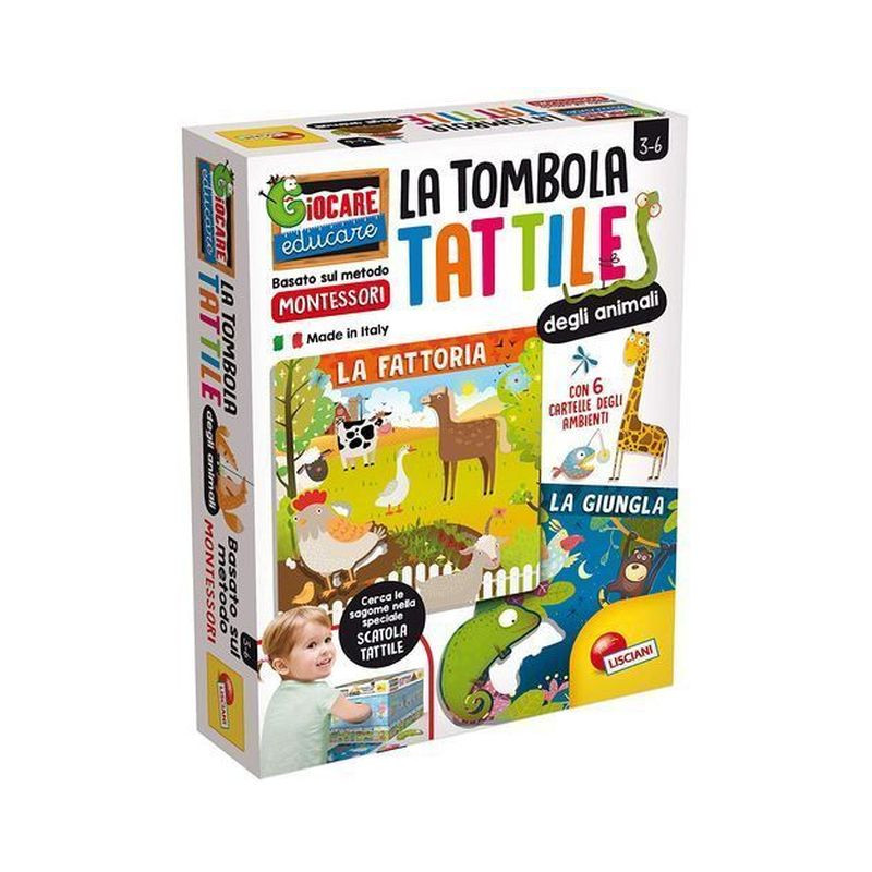 MONTESSORI PLUS TOMBOLA TATILE ANIMALI EAN 8008324072460 INGROSSO GIOCHI CREATIVI