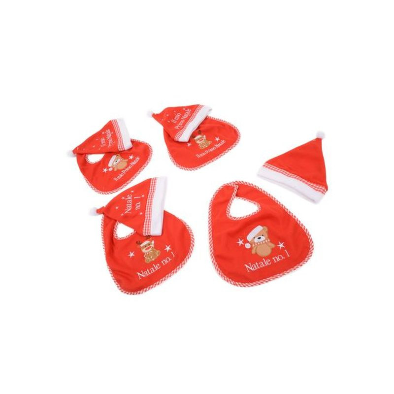 SET CAPPELLO E BAVAGLINO NAT. PRIMO ANNO EAN 8034052372534 INGROSSO OGGETTISTICA NATALIZIA