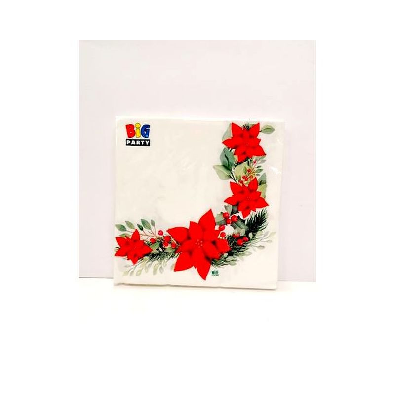 TOVAGLIOLI 33X33 PZ.20 CHRISTMAS TRADITI EAN 8020834304701 INGROSSO TOVAGLIOLI NATALIZI