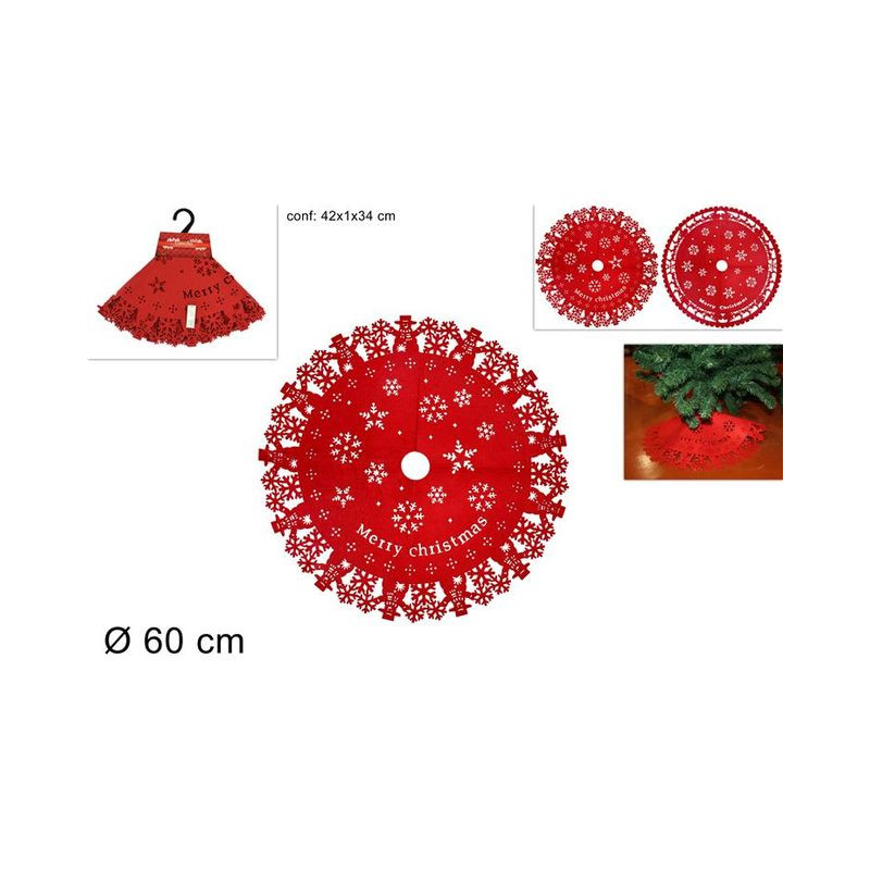 TAPPETO PER ALBERO DI NATALE 60CM 2ASS R EAN 8033113579493 INGROSSO TAPPETI NATALIZI