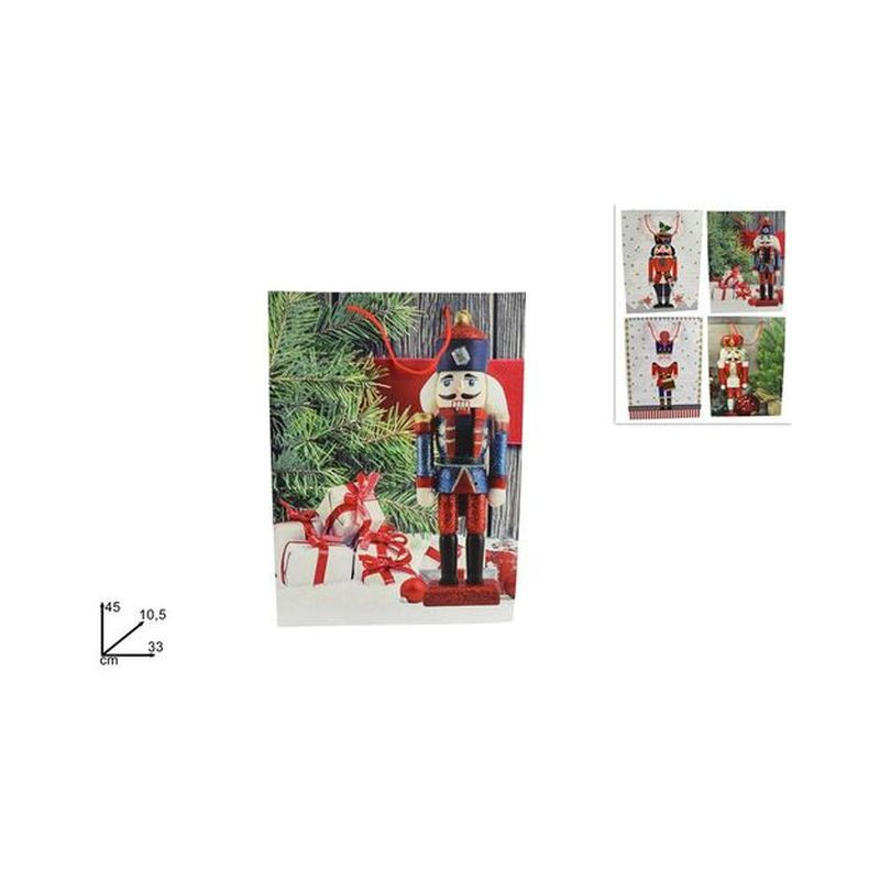 BUSTA REGALO 33X45X10,5 SOLDATO SCHIACCI EAN 8033113914997 INGROSSO SACCHETTI E SHOPPER NATALIZI