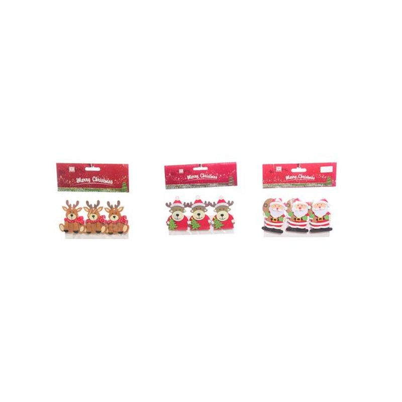 SET 3 MOLLETTE PANNOLENCI NAT. 6X4CM ASS EAN 8034052570862 INGROSSO OGGETTISTICA NATALIZIA
