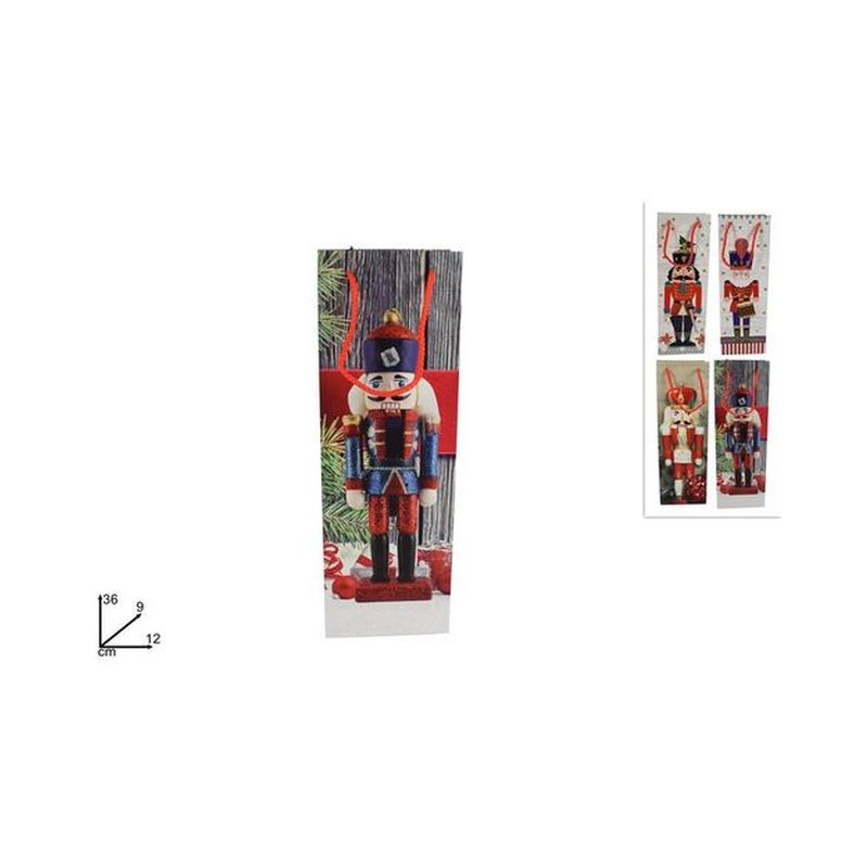 BUSTA REGALO 12X36X9 SOLDATO SCHIACCIAN. EAN 8033113914799 INGROSSO SACCHETTI E SHOPPER NATALIZI