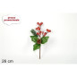 SPILLONE C/BACCHE E PIGNE C/GHIACCIO 26CM EAN 8033113664182 INGROSSO FIORI FINTI NATALIZI