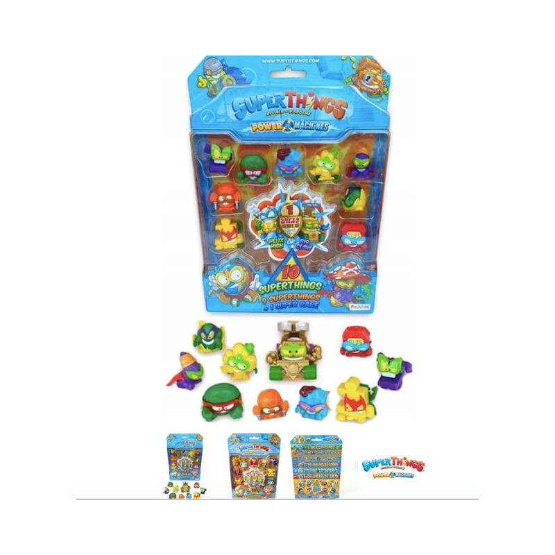 SUPERTHINGS POWER MACHINE BL. 10 FIGURE EAN 8431618014998 INGROSSO PERSONAGGI CARTOON E DISNEY