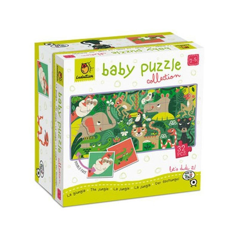 LUDATTICA DUDU' BABY PUZZLE COL. JUNGLE EAN 8057158620507 INGROSSO GIOCHI CREATIVI