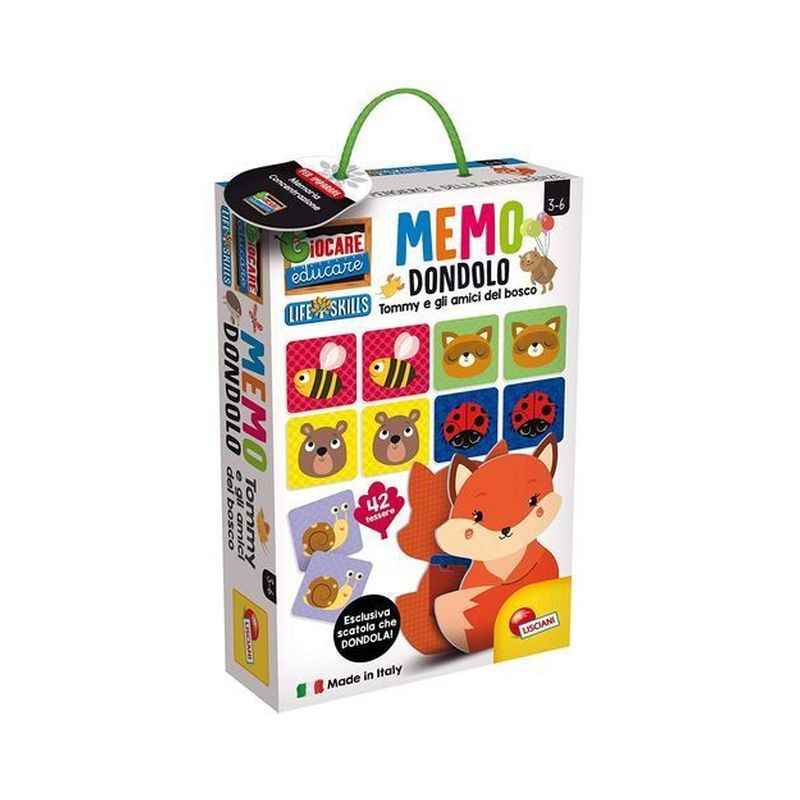 MEMO DONDOLO TOMMY E I SUOI AMICI BOSCO EAN 8008324072576 INGROSSO GIOCHI DI CARTE