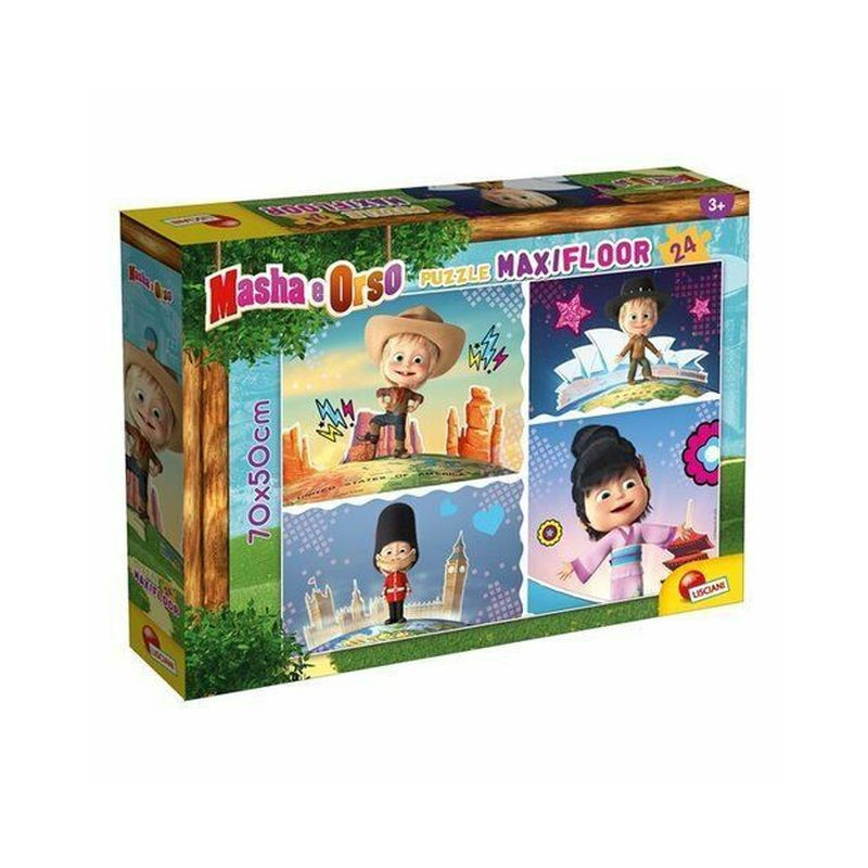 MASHA PUZZLE MAXIFLOOR 24 E' FANTASTICO EAN 8008324086085 INGROSSO PUZZLE CLASSICI